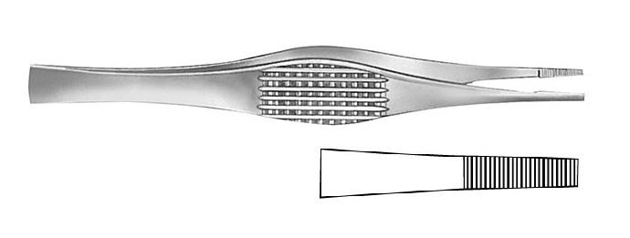 RAMSEY Пінцет анатомічний; прямий; із зубчиками; 18,0см; ширина бранш 3,6+/-0,2. Tontarra Medizintechnik GmbH